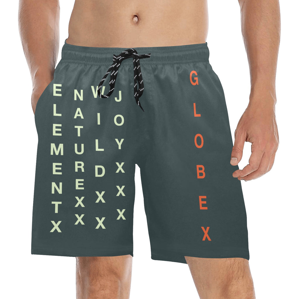 GLOBE X BY ENJOY LIFE Men's Mid-Length Beach Shorts